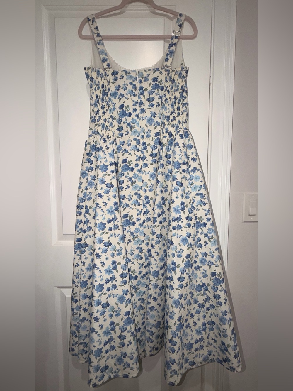 Abercrombie & Fitch 100% Cotton Bra-Free Midi Dress Size L - Picture 3 of 3